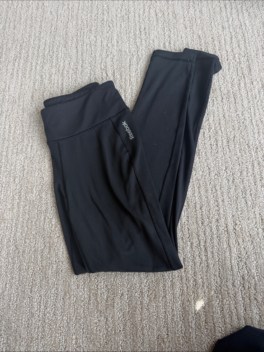 Reebok Black Girls' High-Waist Performance Leggings